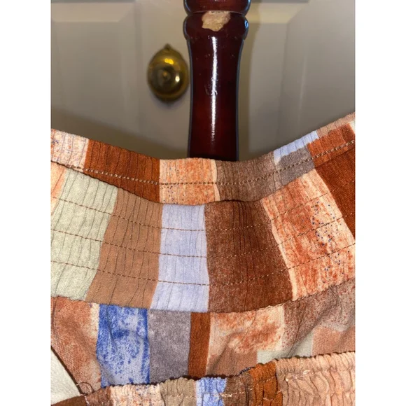 Women Maison d'Amelie S/14 Brown & Blue pant set - Picture 4 of 5